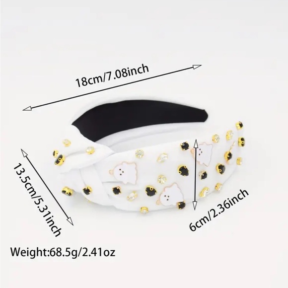 Orange Halloween Ghost Headband - Picture 3 of 4